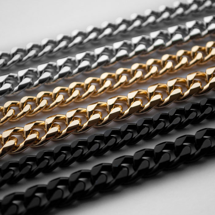 Medium Black Cartier Woven Chain