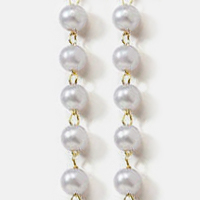 White Pearl + Gold Chain