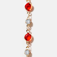 Red Small Stone Chain