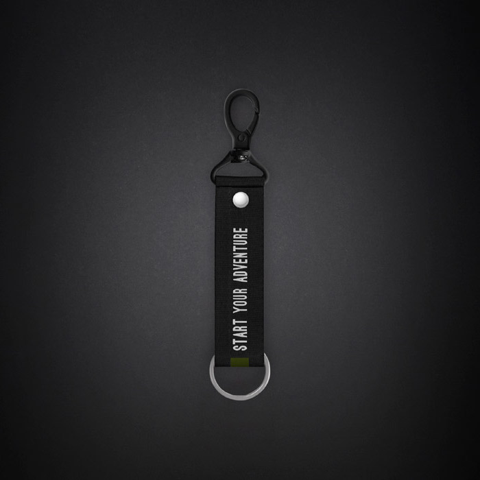 Small Green Text Line Lanyard