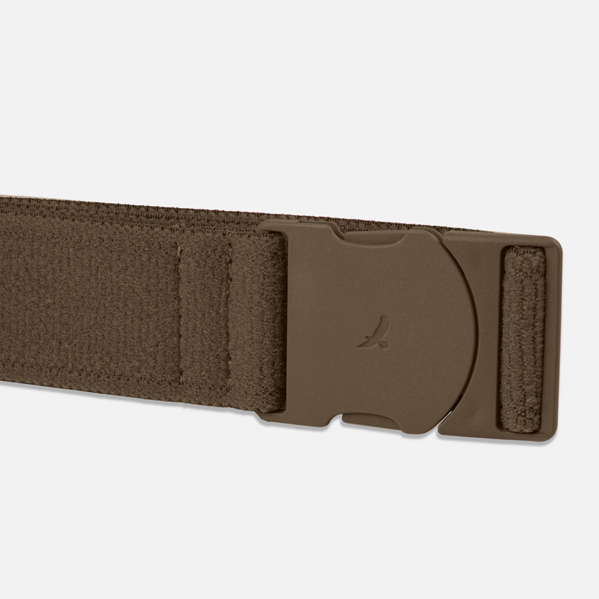 Slim Simple Brown Stretch Belt