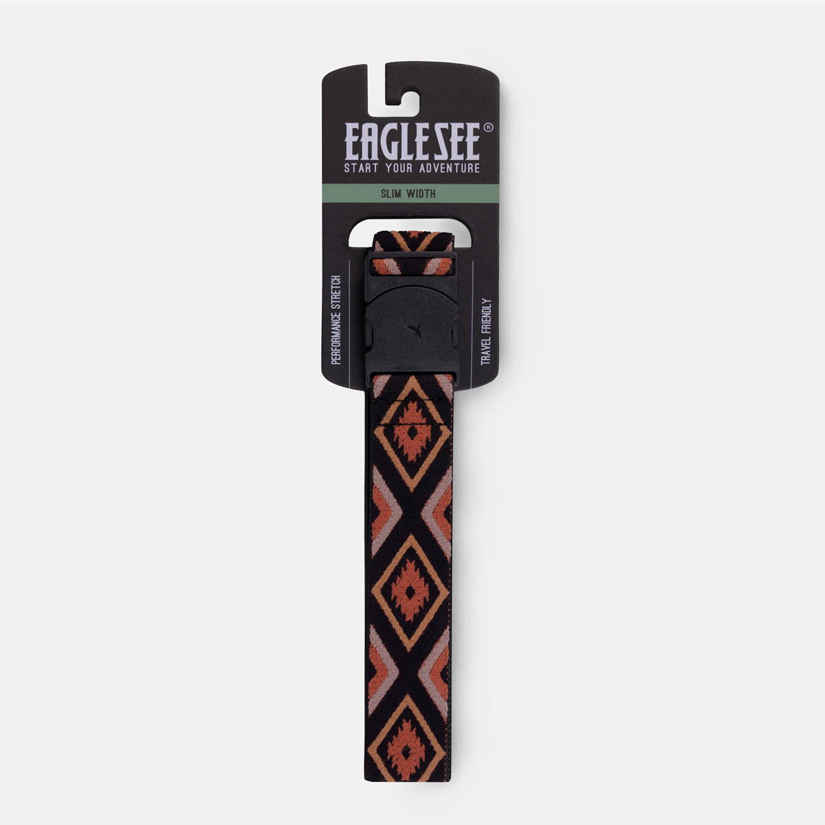Adventure Stretch Belt Slim Tribal Red/White 