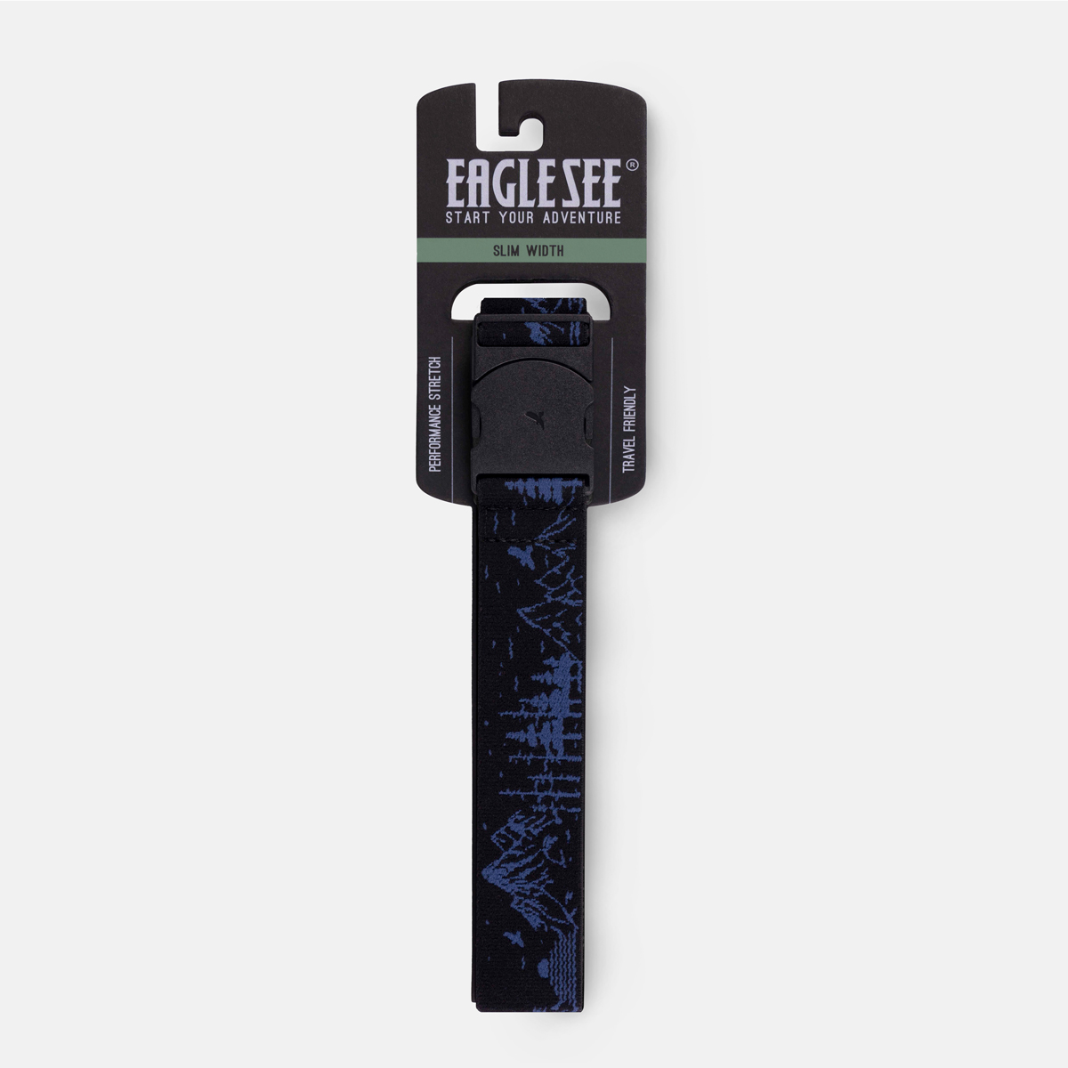 Adventure Stretch Belt Slim jungle Grey/Black