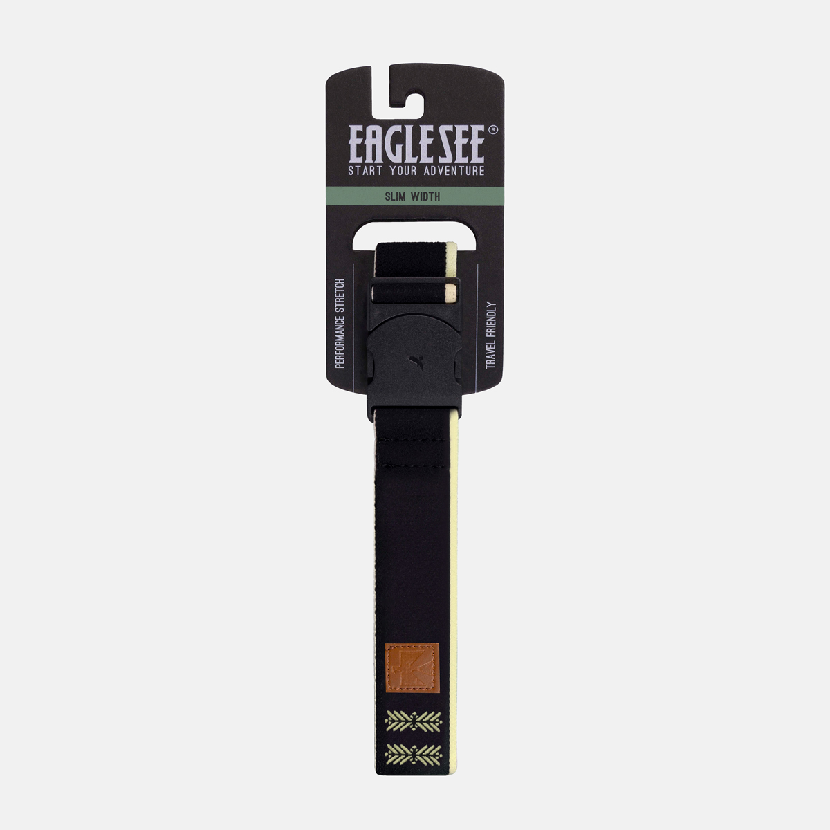 Adventure Stretch Belt Slim Black Eagle