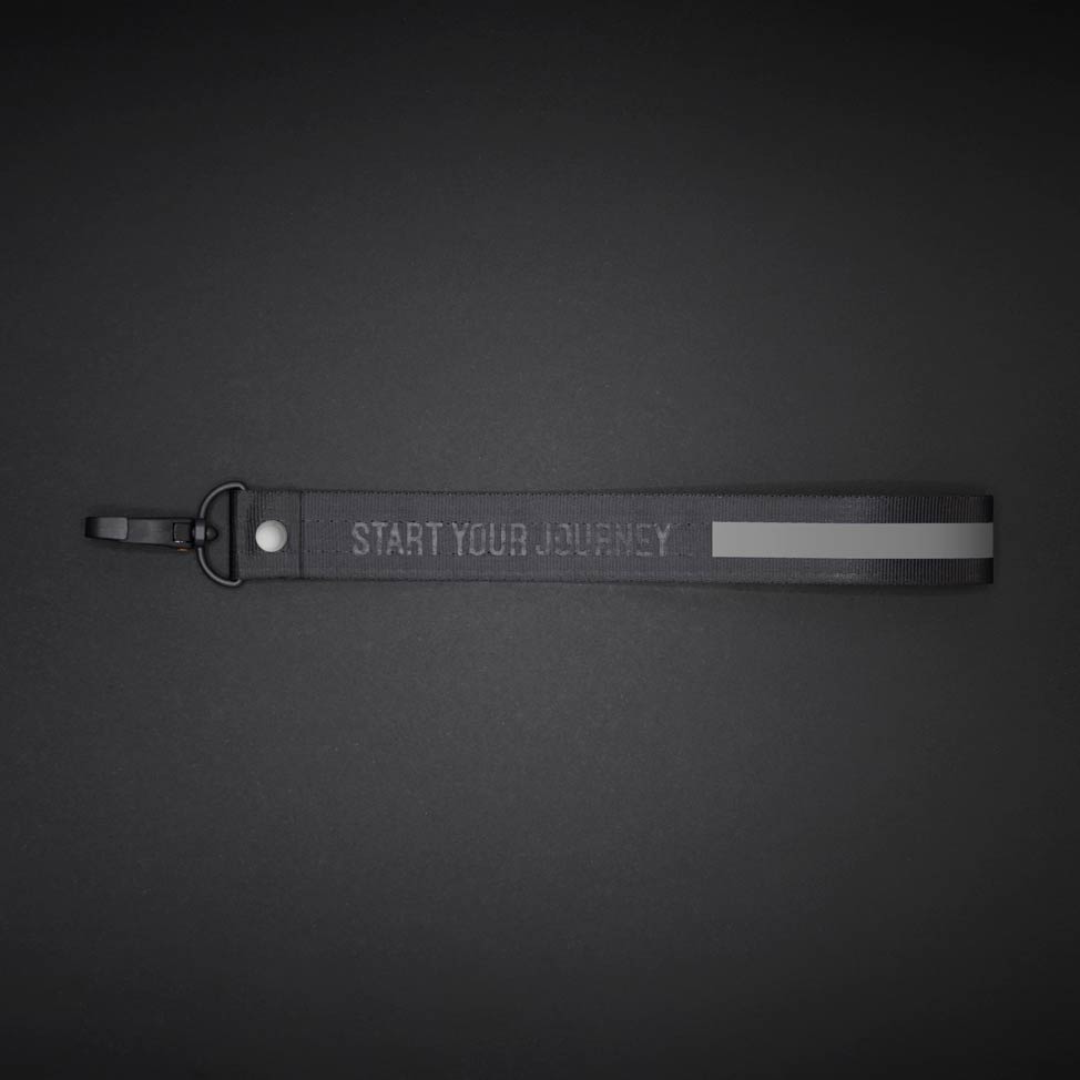  Medium Dark Grey Text Line Lanyard