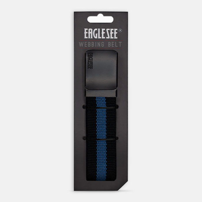 Black Blue Line Belt