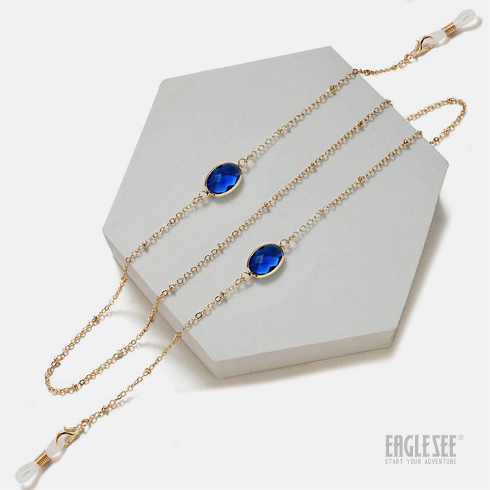 Blue Big Stone Chain