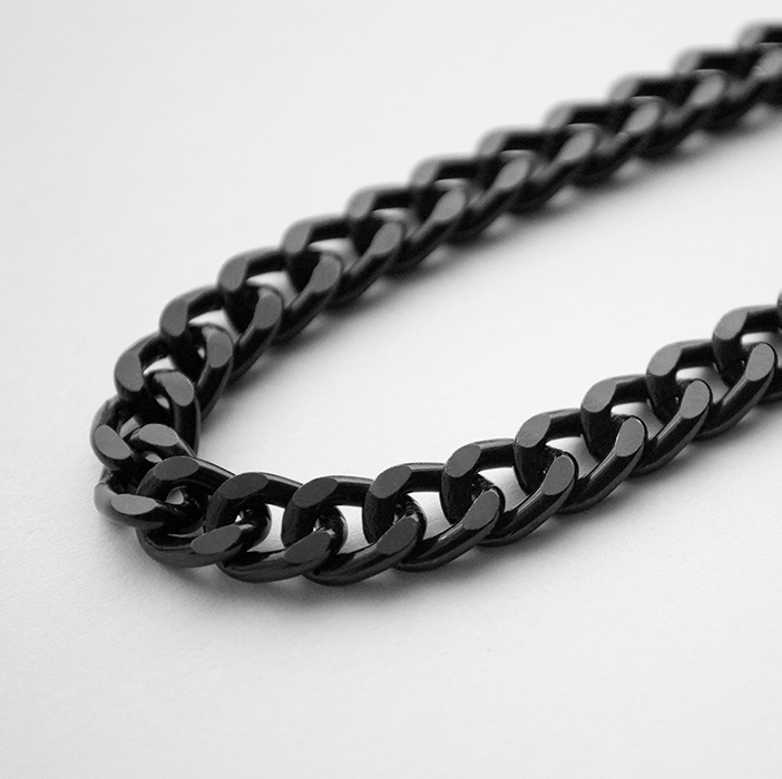 Medium Black Cartier Woven Chain