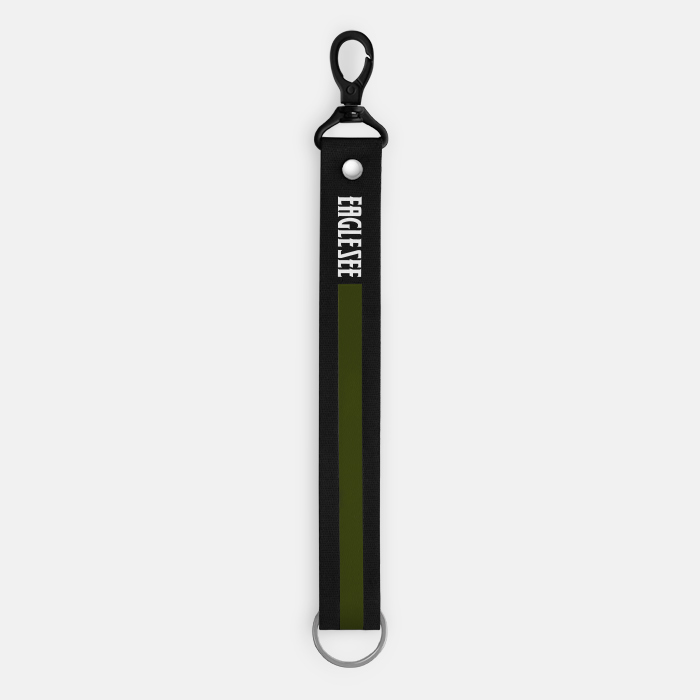  Medium Green Text Line Lanyard 