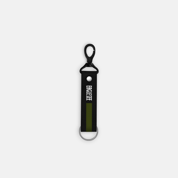 Small Green Text Line Lanyard