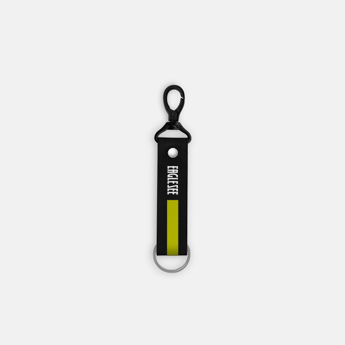 Small Yellow Text Line Lanyard