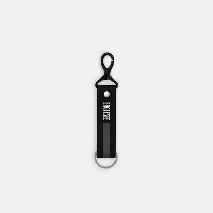 Small Dark Grey Text Line Lanyard