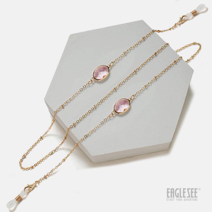 Pink Big Stone Chain