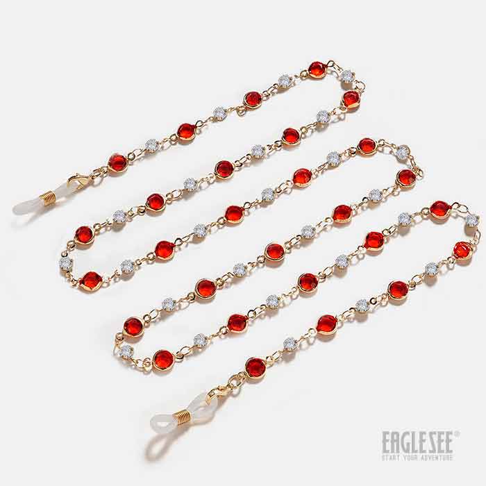 Red Small Stone Chain
