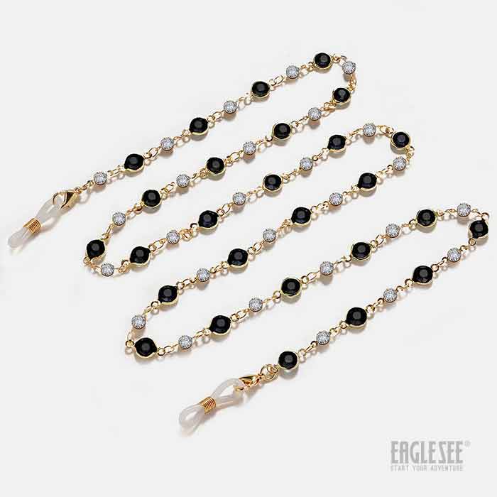 Black Small Stone Chain