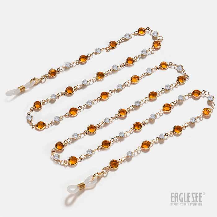 Orange Small Stone Chain