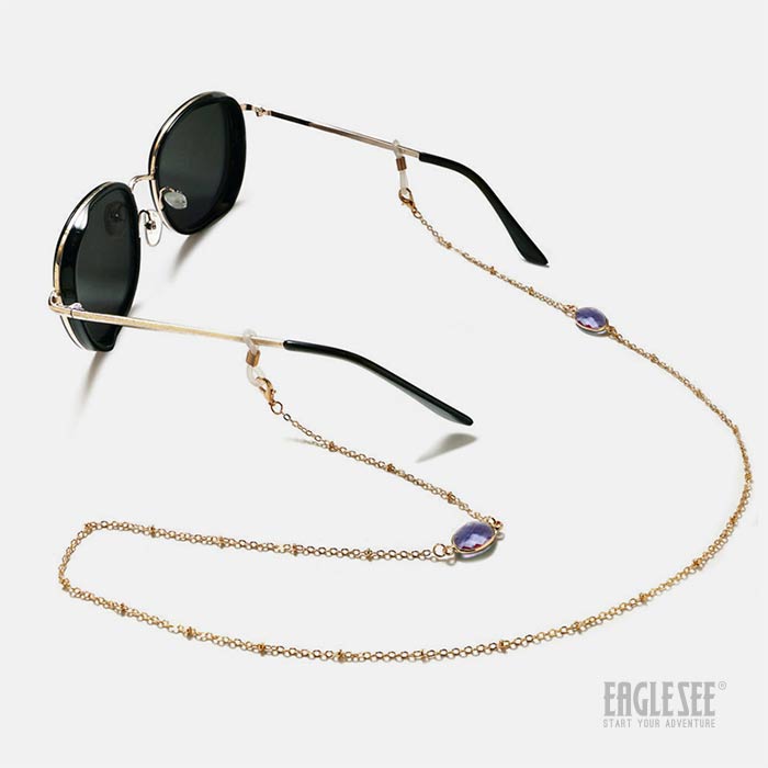 Purple Big Stone Chain