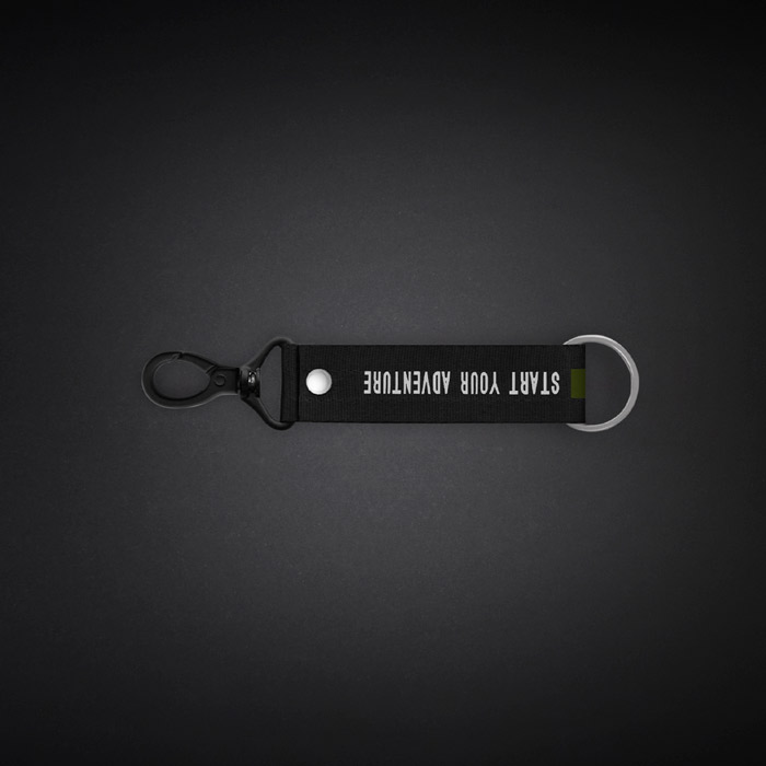 Small Green Text Line Lanyard